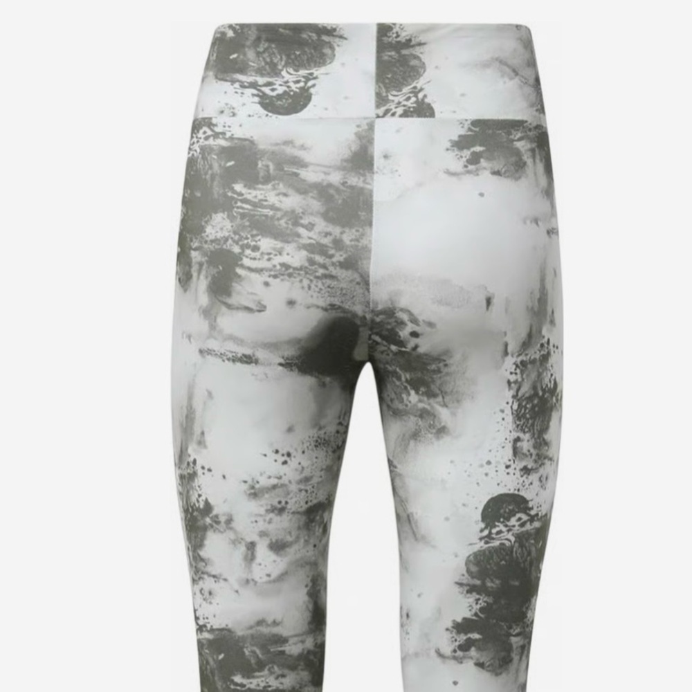 Reebok Women's Abstract Greenish/Gray Laggings - Picture 6 of 8